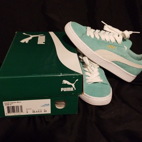 puma suede tiffany blue